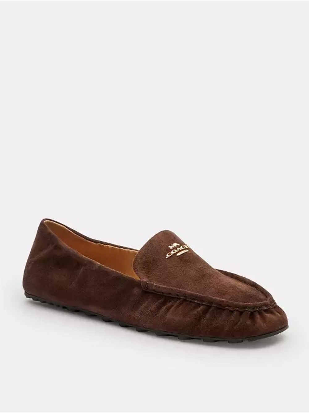 NWT Coach phoebe soft  Loafer with Gold Logo size 8